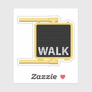 Walk Cross Walk Sign