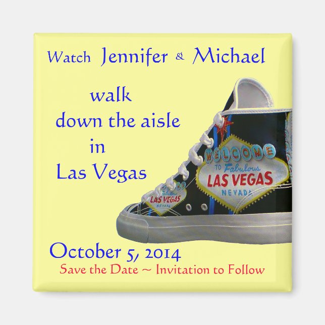 Walk Down the Aisle :  Las Vegas weddings Magnet (Front)