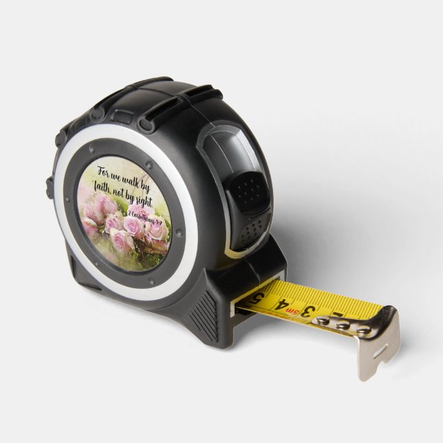 Walk Faith Not Sight Scripture Tool Tape Measure 1 (Angle)