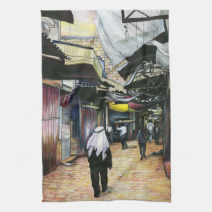 Walk Home through Antiquity, Jerusalem Kitchen Towel