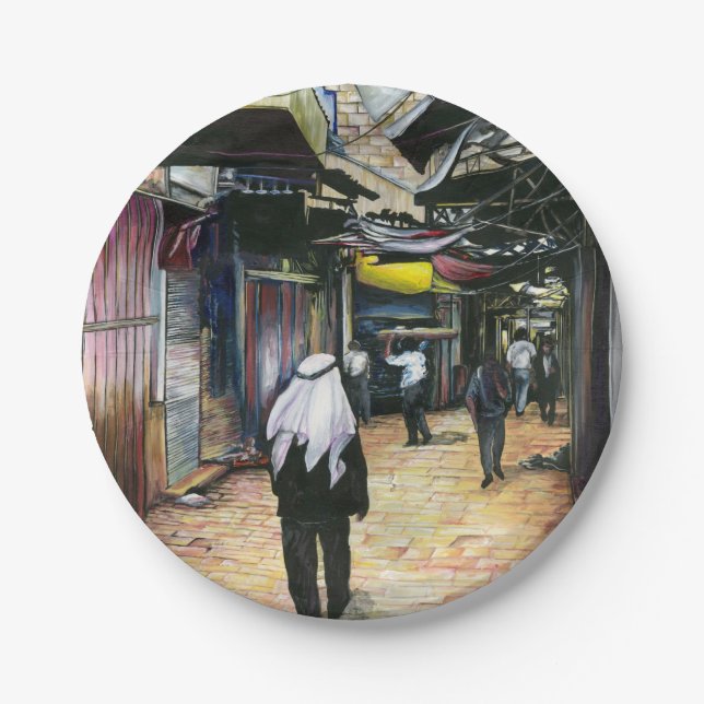 Walk Home through Antiquity, Jerusalem Paper Plate (Front)