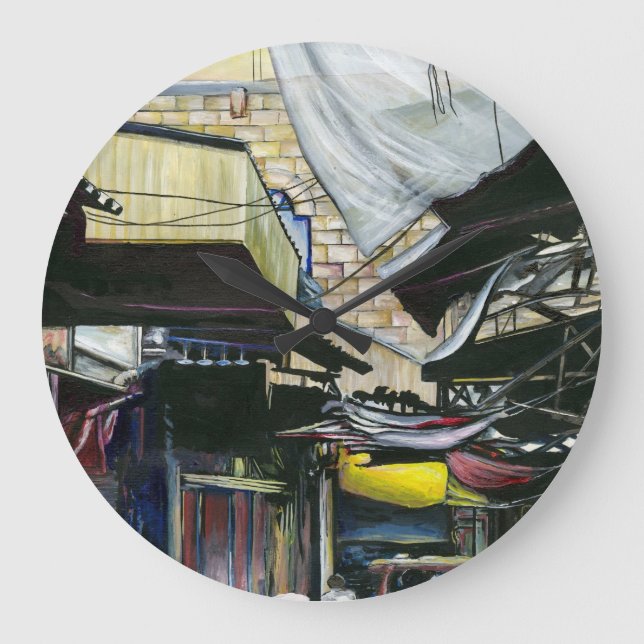 Walk Home through Antiquity, Old Jerusalem Large Clock (Front)