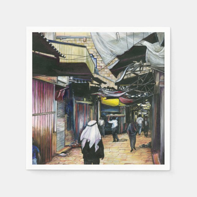 Walk Home through Antiquity, Old Jerusalem Napkin (Front)