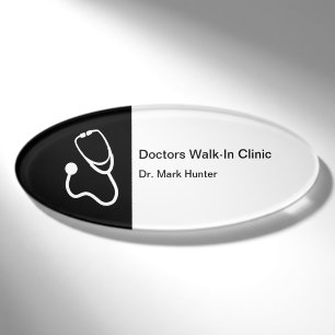 Walk In Clinic Doctor Office Name Tag