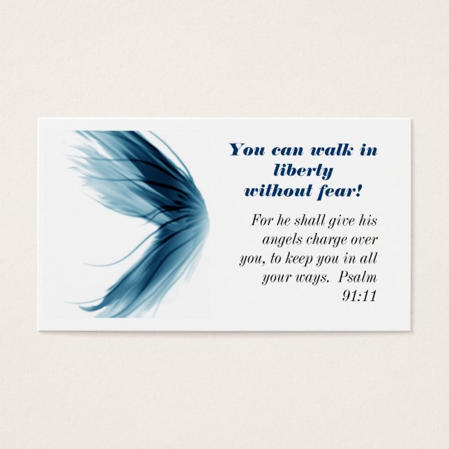 Walk in Liberty Christian Message Card (Front)