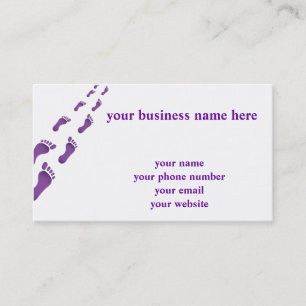 walk in my foot steps business card