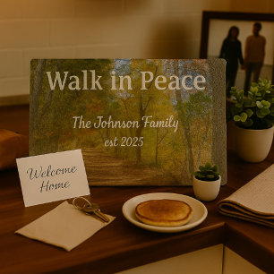 Walk in Peace Lovely Forest Path Cutting Board