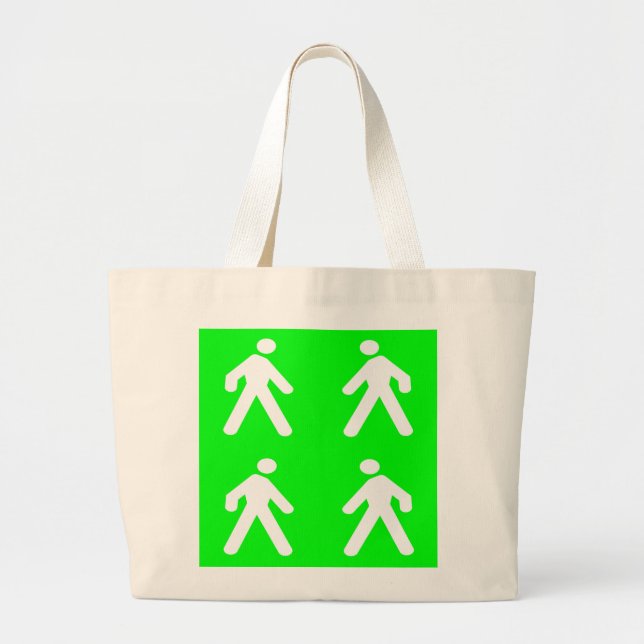 Walk in the green large tote bag (Front)