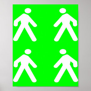 Walk in the green poster