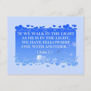 WALK IN THE LIGHT   Postcard