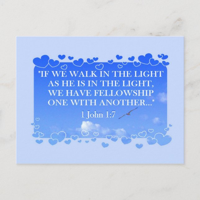 WALK IN THE LIGHT   Postcard (Front)
