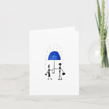 Walk in the Rain Card