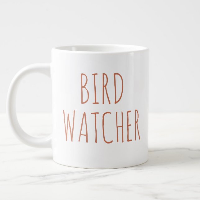 "Walk in the Woods" Simple Modern Farmhouse Large Coffee Mug (Left)