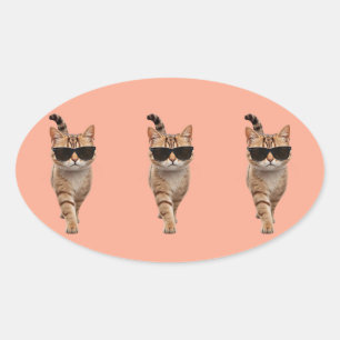 Walk Like You Mean It Oval Sticker