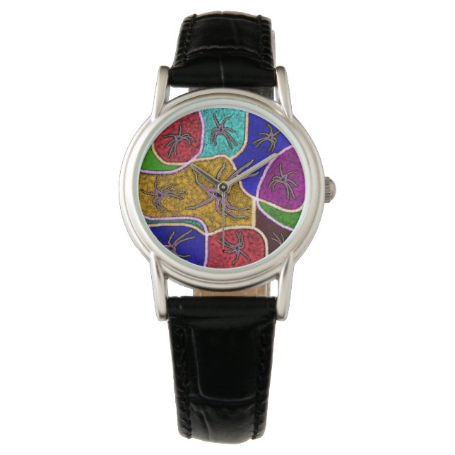 Walk Of The Huntsman Spider Dot Art, Watch (Front)