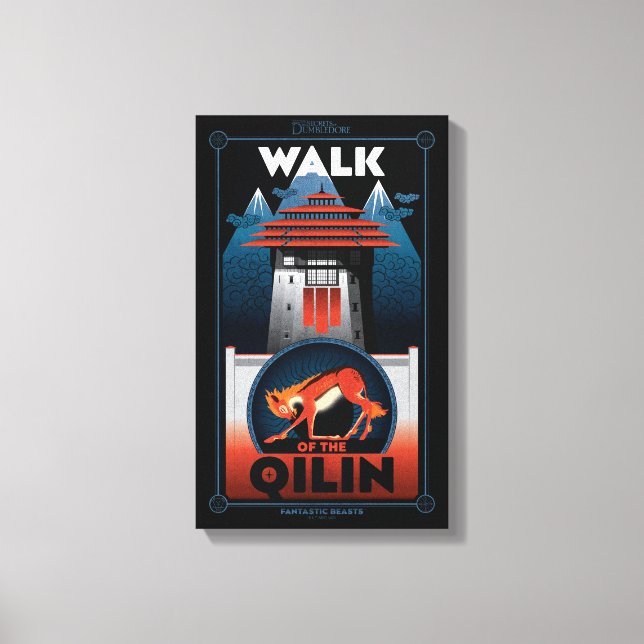 Walk of the Qilin Mountain graphic Canvas Print (Front)