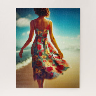 Walk On The Beach Jigsaw Puzzle