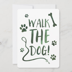 walk the dog invitation