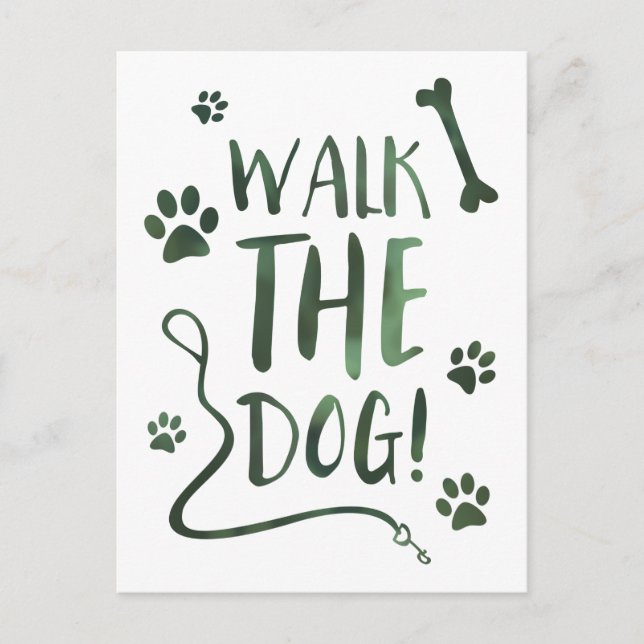 walk the dog postcard (Front)