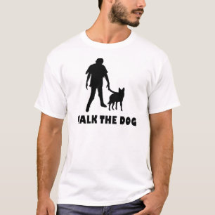 walk the dog zombie T-Shirt