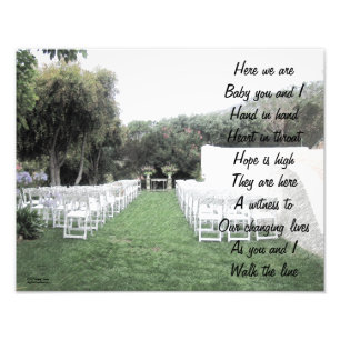 Walk the line photo print