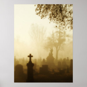 Walk Through The Foggy Graveyard Poster