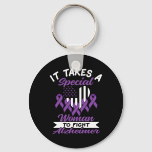 Walk To End Heimer Heimers Awareness 1  Keychain
