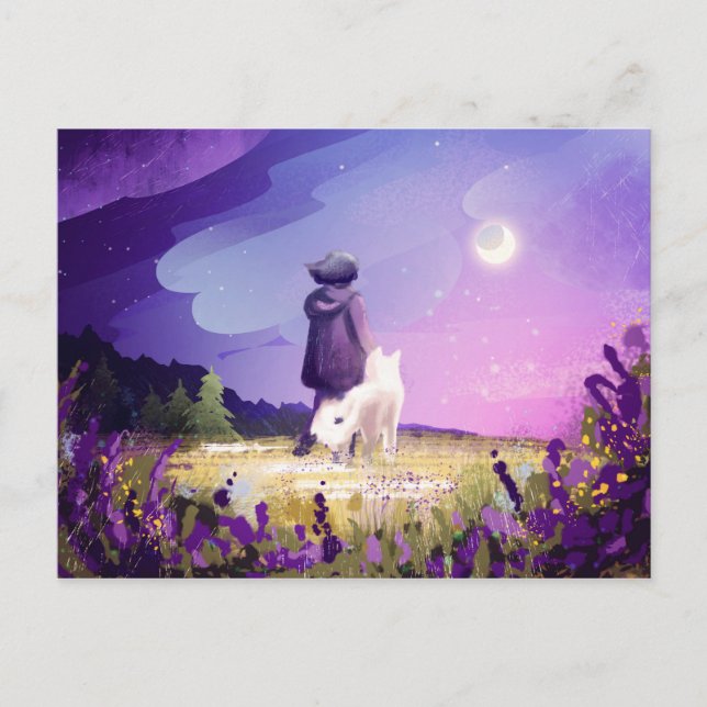 Walk with a friend postcard (Front)