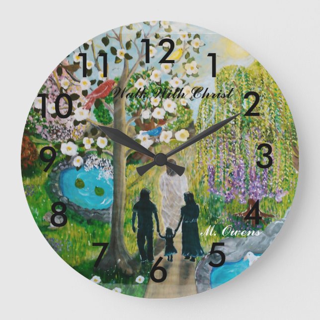 Walk With Christ Clock With Numbers (Front)