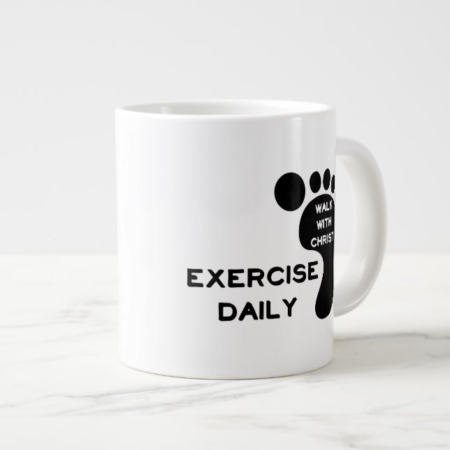 Walk With Christ Large Coffee Mug (Front Right)