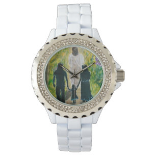 Walk With Christ Women Rhinestone Watch