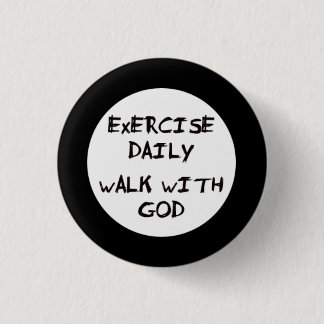 Walk with God 1 Inch Round Button