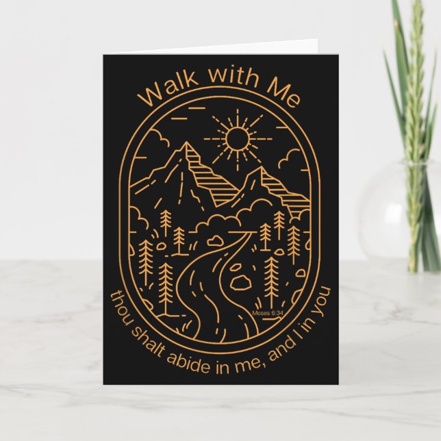 Walk With Me 2026 Lds Youth Theme Camp  Card (Front)