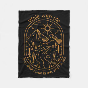 Walk With Me 2026 Lds Youth Theme Camp Fleece Blanket