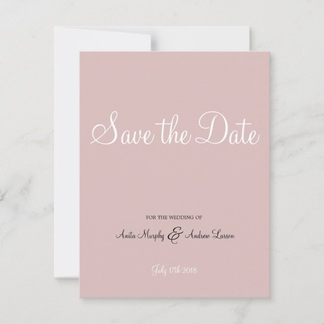 'Walk with Me' Save the Date Design (Front)