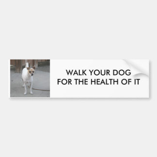 WALK YOUR DOG BUMPER STICKER