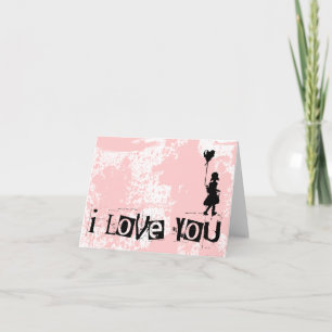 walk your heart : i love you : holiday card