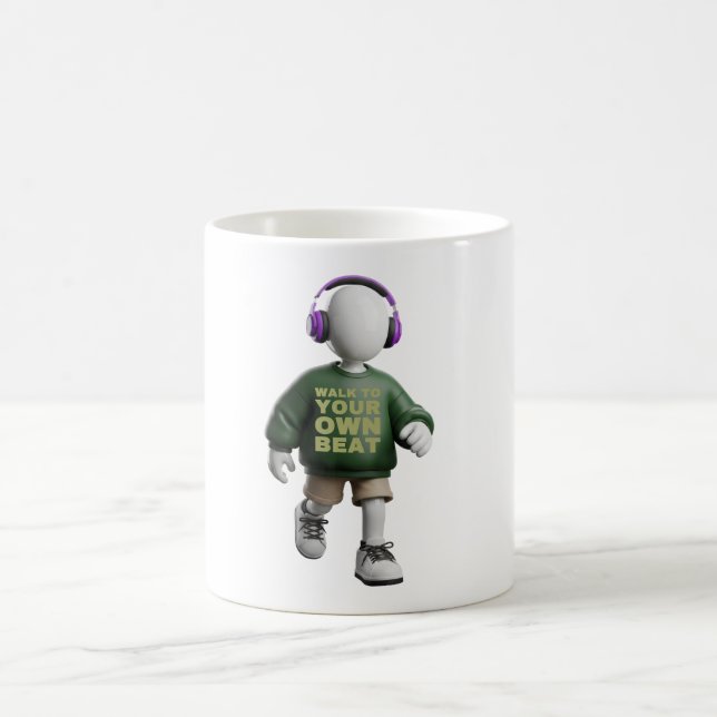 Walk Your Own Beat Coffee Mug (Center)