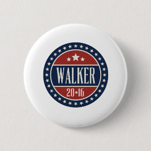 Walker 2016 Badge Stars and Circles 2 Inch Round Button