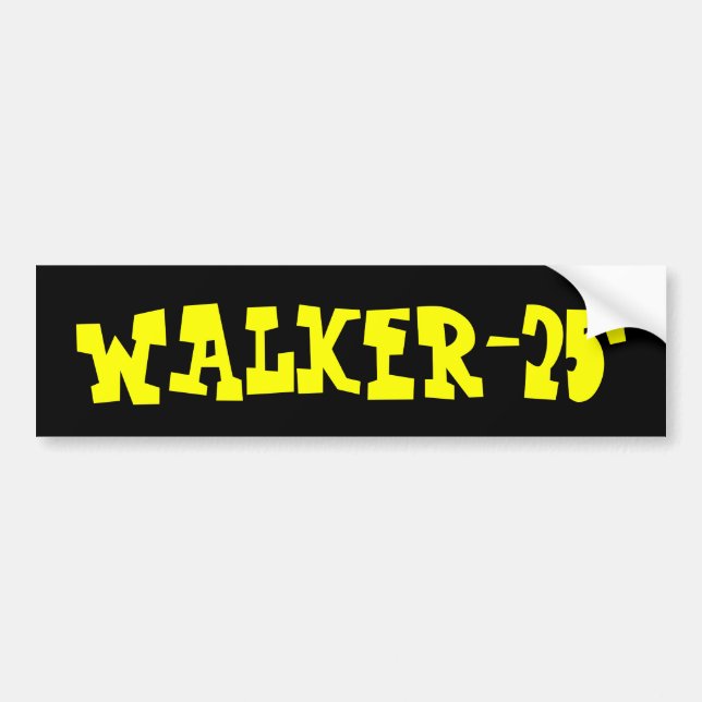 WALKER-25 Bumper Sticker (Front)