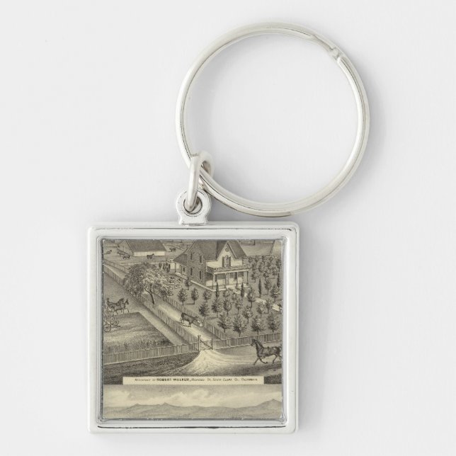 Walker, Ball residences Keychain (Front)