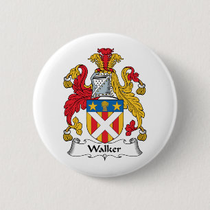 Walker Family Crest 2 Inch Round Button