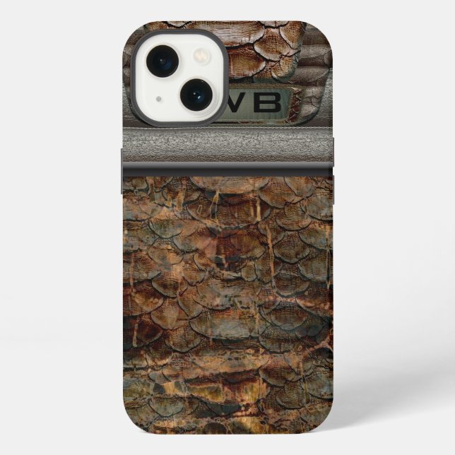 Walker Hiker Cool Monogram iPhone Case (Back)