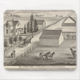 Walker, Knittel residences, farms Mouse Pad