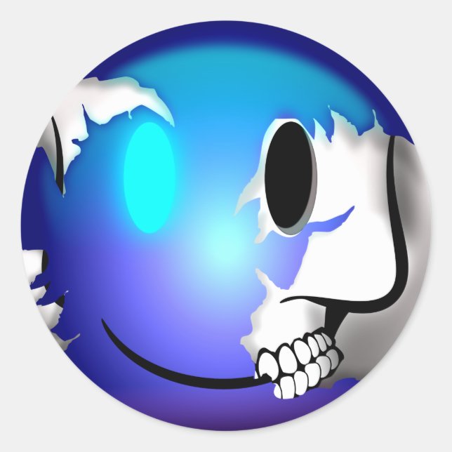 Walkermoji Classic Round Sticker (Front)