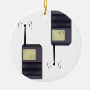 Walkie-Talkie Ceramic Ornament