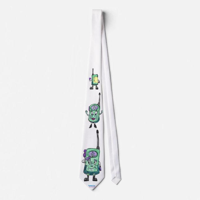 Walkie Talkies, animated, fun, green Tie (Front)