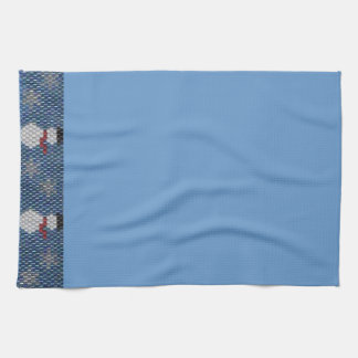 Walkin' in a Winter Wonderland! Beaded Border Kitchen Towel