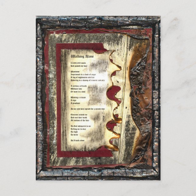 Walking Alone Postcard (Front)