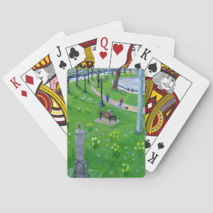 Walking around the Lough in Cork, Ireland Playing Cards